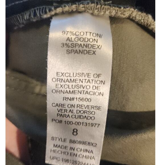 Democracy Shorts Women's 8 Olive Green Ab Solution High-Rise Elastic Waist NWT - Picture 4 of 6